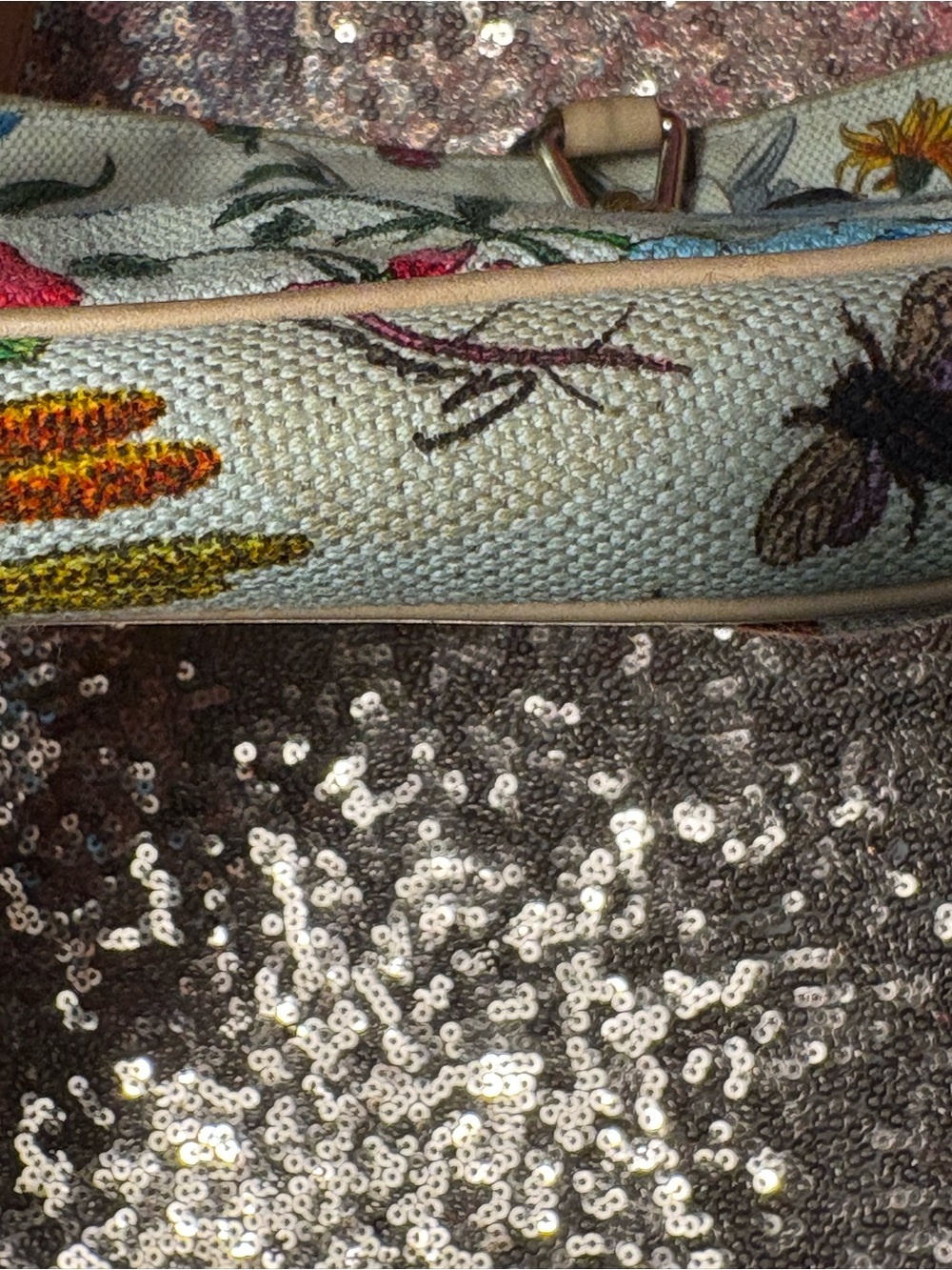 GUCCI FLORA “Jackie O” canvas hobo bag. - Picture 9 of 9